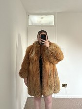Vintage Real Red Fox Fur Coat
