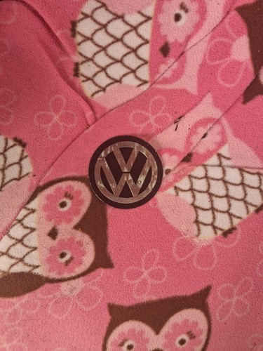 Vintage chrome badge - vintage, vw