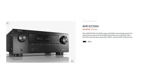Denon avr x2700h - denon, avr-x2700h
