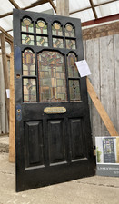 Deposit Taken - More In Stock - Please Enquire - DOOR - VICTORIAN Stained Glass