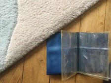 Small Blue Coin Collectors Wallet Pocket.