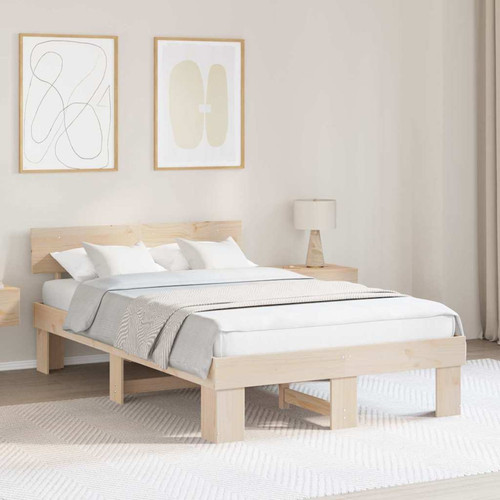 Bed frame solid pine wood - frame,