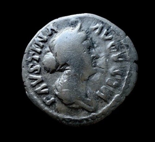 Faustina silver denarius ad - faustina,