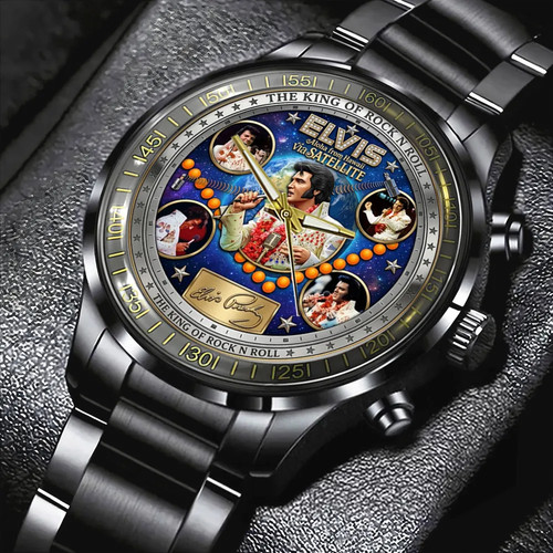 Elvis presley black stainless - elvis,