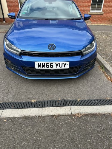 Blue volkswagen scirocco 4 - volkswagen, 1.4