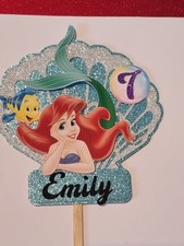Princess Ariel Cake Topper Personalised Disney Princess