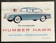 HUMBER HAWK Car Sales Brochure