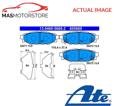 Brake pads set braking pad - brake,