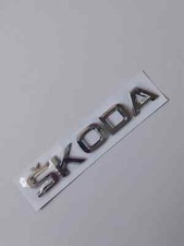 Skoda SKODA Silver Badge lettering High Quality 