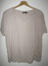 GOK WAN Size 20 couture tee embelished Top flattering NEW beige
