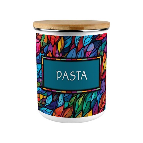 Stained glass patterned pasta - stained,