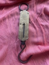 Vintage Antique Salter Pocket Balance No.3 Brass Front Scale - 50lb - England