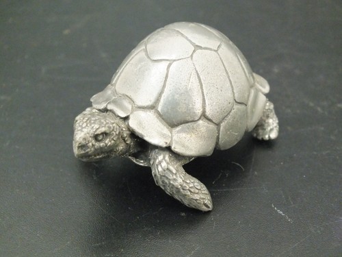 Vintage pewter tortoise royal - vintage,