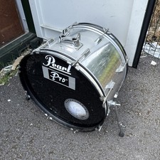 Free P&P.  22”. 22x14” Session Pro Bass Drum. 22. Chrome Finish