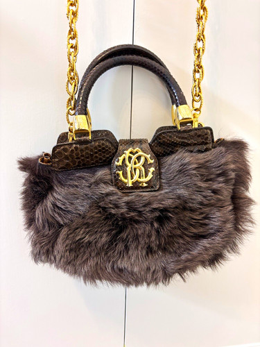 Roberto cavalli brown fur - brown,