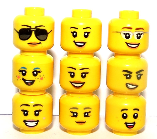 Lego head heads for - 9,