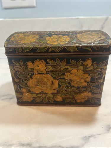 Antique tea canister russian - canister,