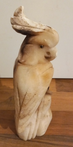 Vintage cockatoo alabaster - vintage,