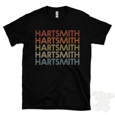 HARTSMITH REPEATED RETRO STYLE T-SHIRT mens & womens novelty cool name gift