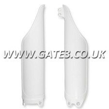 Honda CRF250R CRF450R 04-18 CRF250X CRF450X 04-20 White Lower Fork Guards