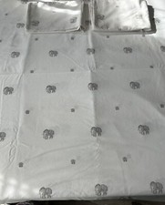Double Duvet And Pillowcases Elephant Design George V Good Con Spare Room
