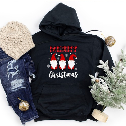 Three gnomes buffalo plaid - three,