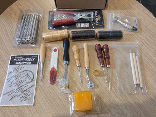 Assortment leather working - of,