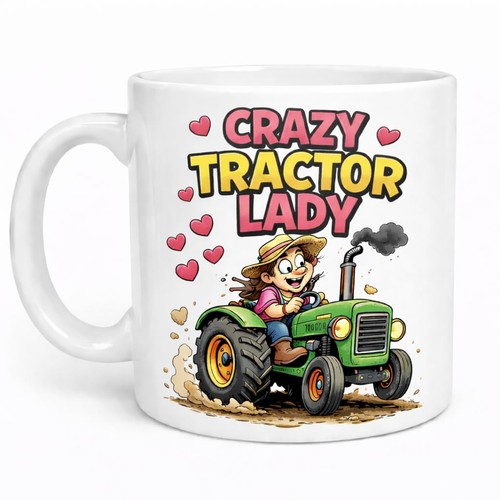 Tractor lady mug brew - lady,