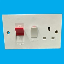 2 Gang, 45A Cooker Control