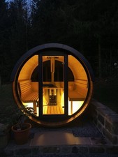 Outdoor Wooden Barrel Sauna