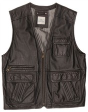 Via Cortesa Mens Leather Gilet