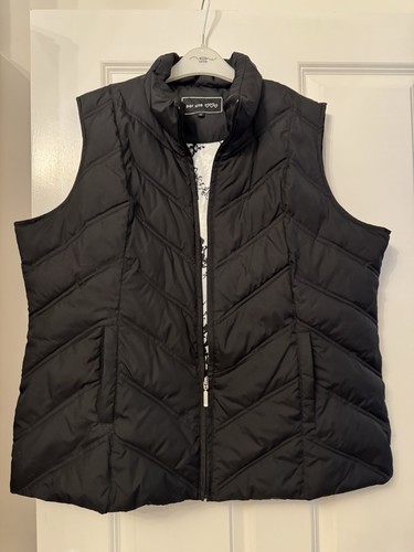 Per una black padded gilet - black,