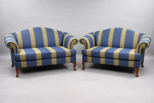 Pair classic upholstered - pair, of