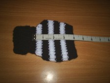 XXS  4"  HAND KNITTED DOG COAT