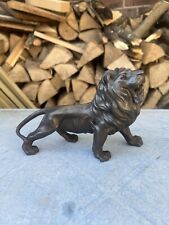 Vintage Cast Metal Spelter Lion Statue