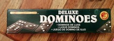 Deluxe Dominoes Traditional Green Pub Game 28 Piece Family LOVELY CONDITION