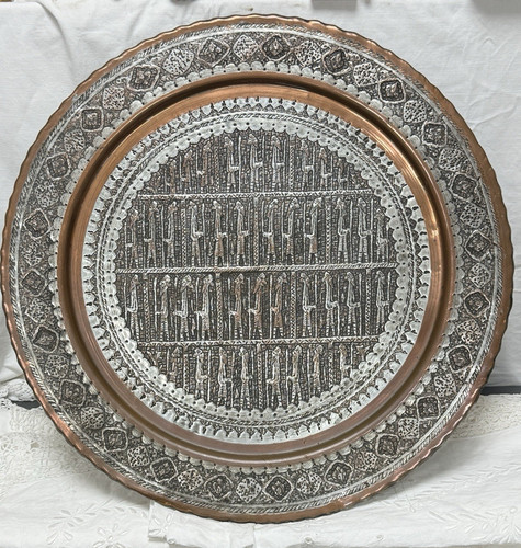 Large copper and - white, metal