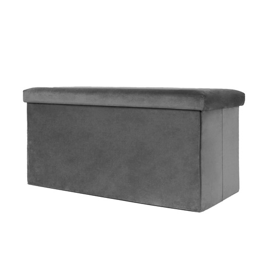 Folding ottoman storage box - folding,