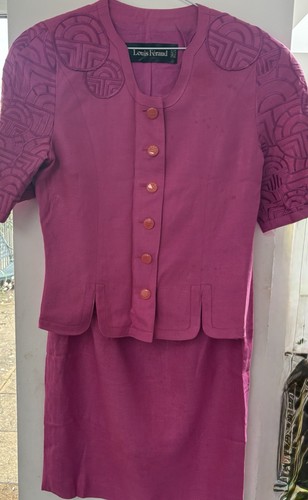 Louis feraud pink skirt suit - louis,