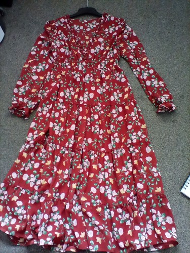 Floral ditsy tiered dress - floral,ditsy,tiered, in