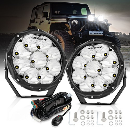 Auxbeam pair inch 90w round - pair,