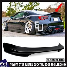 REAR BOOT SPOILER HIGH KICK DUCKTAIL FOR TOYOTA GT86 SUBARU BRZ 13+ GLOSS BLACK