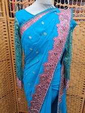 Stylish Stone Saree Party Wear
