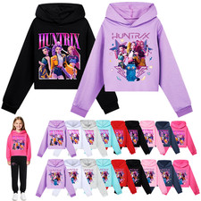 Hot Girls Kpop Devil Hunters Hoodie Kids HUNTRI/X Sweatshirt Pullover Jumper Top