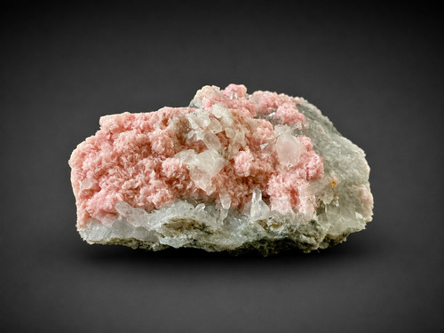 Rhodochrosite stilbite quartz - stilbite,