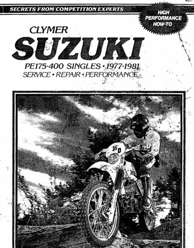 1977 suzuki 175 service - pe-175,