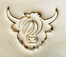 Highland Cow Face Cookie Cutter - Heian coos - Scottish highlands - Angus