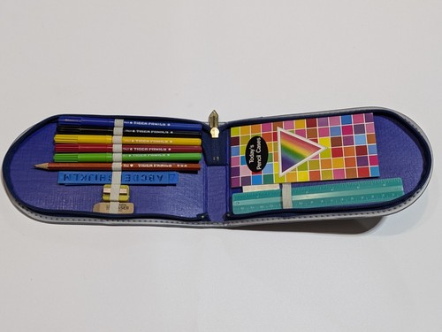 Vintage zippered pencil - vintage,