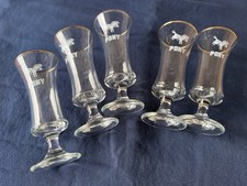 Vintage Pony Glasses  Set of 5