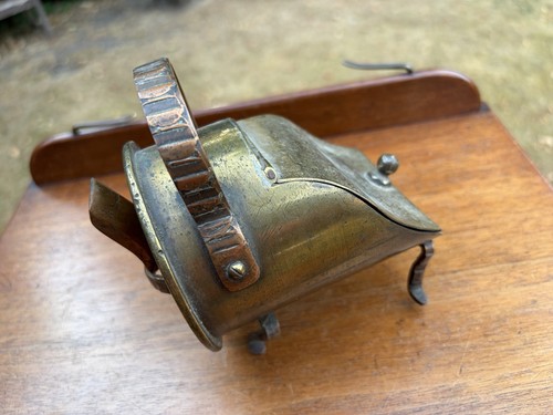 Ww1 trench art brass - brass, coal